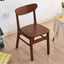 Modern Solid Wood Side Chair with Natural Finish and Low Back