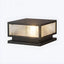 Modern Square Metal Outdoor Pillar Lamp – Waterproof Tabletop Light