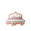 Modern Upholstered Princess Bed with Crown Headboard