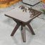 Modern Waterproof Plastic Square Patio Dining Table with Umbrella Hole