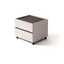 Modern White Wooden Nightstand With Drawers
