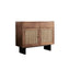 Modern Wood Sideboard/Credenza in Black, Walnut, and Black/Walnut