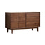 Modern Wood Sideboard with Hidden Hardware and Tapered Legs