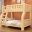 Modern Wooden Bunk Bed with Ladder, Mattress & Storage