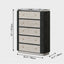 Mother of Pearl Oak Chest Series With Marble Top and Layered Storage Dimensions