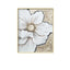 Mother of Pearl Wall Art Diptych, Sculpted Floral Panels in Soft Gold