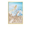 Mother of Pearl Wall Art, Layered Alpine Texture in Blue and Gold