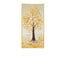 Mother of Pearl Wall Art, Textured Golden Tree Vertical Panel Decor