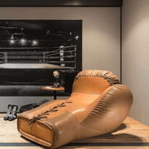 Nordic Luxury Boxing Glove Sofa With Faux Leather Finish Main Product Image