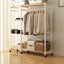 Open Metal Wardrobe Armoire With Shelves, Rod and Drawer Options