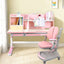 Pink Adjustable Kids Desk & Chair Set With Storage