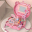 Pink Plastic Kids Makeup Vanity with Mirror and Play Accessories Main Product Image