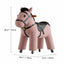 Pink Pony Kids Accent Stool With Quilted Saddle and Rounded Plush Form Dimensions