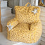 Plush Patterned Kid's Chair with Ear Back, Cozy Reading Nook Accent