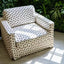 Polka Dot Sofa Series with Plush Cushions and Retro French Cream Style