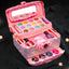Princess Carriage Kids Vanity Set with Mirror & Makeup Kit – Pink Plastic