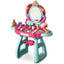 Princess-Themed Plastic Kids Vanity Set with LED Mirror and Stool