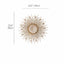 Radiant Mother of Pearl Wall Art in Layered Gold Sunburst Relief