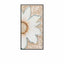 Relief Floral Mother of Pearl Wall Art with Pearled Texture and Black Frame