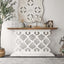 Retro Wood & Magnesium Oxide Console Table Main Product Image