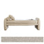 Scalloped Fabric Bedroom Bench with Solid Wood Frame and High-Density Cushioning