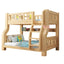 Scandinavian Pine Kids Bunk Bed with Bookcase, Ladder & Mattress