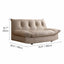 Sculpted Tufted Sofa with Low Profile Silhouette and Plush High Back Dimensions