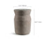 Sculptural Cement Drum Side Table Series in Wabi-Sabi Mineral Tones Dimensions