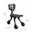 Sculptural Fiberglass Accent Chair with Cutout Back and Tripod Base Dimensions