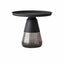 Sculptural Glass Accent Table Series with Hourglass Base for Layered Living Spaces