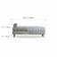 Sculptural Maze Bench in Gray and White with Wrapped Silhouette Dimensions