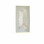 Sculptural Mother of Pearl Wall Art with Gold Frame for Entryway