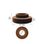 Sculptural Ring Round Sofa in Nappa Leather for Lobby Lounge Spaces