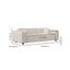 Plush Off-White Sofa for Cozy Spaces