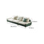 Luxurious upholstered sofa close-up