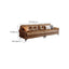 luxurious brown fabric couch