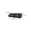 comfortable black couch for drawing room