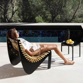 Sleek Outdoor Lounge Chair with Durable Aluminum and Wicker Main Product Image