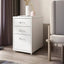Slim Metal Filing Cabinet With Work Surface and Vertical Storage