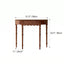Solid Oak Wood Console Table with Floral Relief Drawer and Roman Legs Dimensions