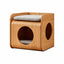 Solid Wood Modular Cat Cube Stool in Japandi Minimalist Style