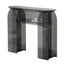 Stain-Resistant Lucite Console Table with Fluted Pedestal Base