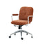 Textured Jacquard Office Chair With Lift Swivel Base and Polished Arms Main Product Image