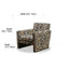 Tiger Print Chair and Ottoman Set, Italian Vintage Lounge Accent Dimensions