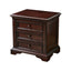 Traditional Brown Wood 3-Tier Drawer Storage Nightstand