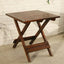 Traditional Square Foldable Wooden Coffee Table Set – Dark Brown Outdoor Patio Furniture
