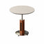 Travertine Sintered Stone Side Table with Lift Top and Casters