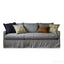 Vintage Blue White Plaid Sofa, Cotton Linen Living Room Series
