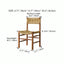 Vintage Rattan Dining Chair with Sculptural Back & Handwoven Seat Dimensions