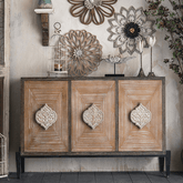 Vintage Style Brown Wood Sideboard With Ample Storage Main Product Image